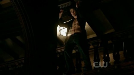 vampire diaries damon shirtless. The fact that Damon is