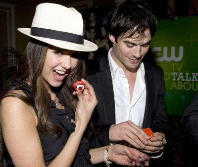 Here are some pictures of Nina Dobrev Ian Somerhalder and Paul Wesley at