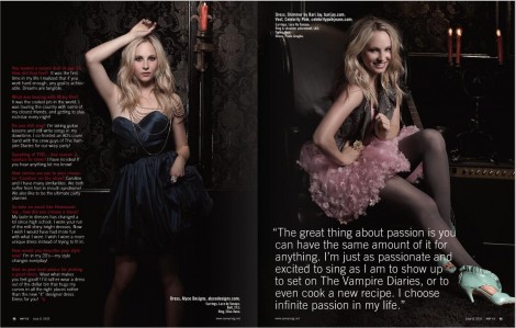 Scans of Candice Accola in Savvy Magazine Cast and Characters Photo Shoot